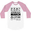 Born In March 3/4 Sleeve Shirt