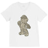 mario text V-Neck Tee