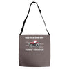 red tractor boy Adjustable Strap Totes
