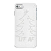 lit af christmas tree iPhone 7 Case