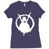 new v for vendetta logo Ladies Fitted T-Shirt