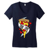 true love pizza 2 Women's V-Neck T-Shirt