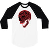 geometric skull 3/4 Sleeve Shirt