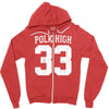 polk high Zipper Hoodie