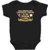I Love Someone with Childhood Cancer to the Moon and Back to Infinity Baby Bodysuit