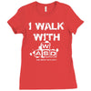 i walk with wasd Ladies Fitted T-Shirt