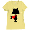 i love lamp Ladies Fitted T-Shirt