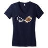 football infinity love Women's V-Neck T-Shirt