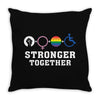 Stronger Together Throw Pillow