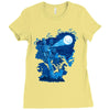 night sky projector Ladies Fitted T-Shirt