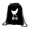 big cock Drawstring Bags