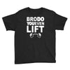 bro do you even lift baseball raglan Youth Tee