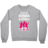 Donna And Dynamos White Letter Crewneck Sweatshirt