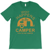 what happens in camper stays in camper vintage style camp funny T-Shirt