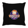 ponyo's ham shack Throw Pillow