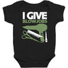 i give blowjobs Baby Bodysuit