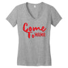come Women's V-Neck T-Shirt