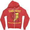 this test was a piece of cake Zipper Hoodie