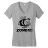 zombie bee Women's V-Neck T-Shirt