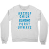 alphabet abc elemno Crewneck Sweatshirt