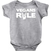 vegans rule Baby Onesie