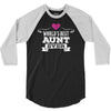 Worlds Best Aunt Ever 3/4 Sleeve Shirt