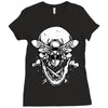 butter skull black Ladies Fitted T-Shirt