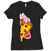pizza slut Ladies Fitted T-Shirt