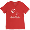 lucky fuers dice V-Neck Tee