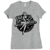 old school Ladies Fitted T-Shirt