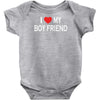 i love my boy friend Baby Onesie