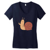 snail Women's V-Neck T-Shirt