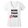 avengers more than a fan Women's V-Neck T-Shirt