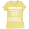 Super October Girl Ladies Fitted T-Shirt