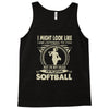 i might look like i'm playing softball Tank Top