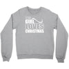 this girl loves christmas Crewneck Sweatshirt