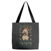 ugly sweater dog Tote Bags
