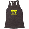 caution zombies crossing t shirt x large funny walking brains awesome Racerback Tank