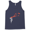 banksy headshot butterfly Tank Top
