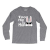 too hip to hop   bunny easter Long Sleeve Shirts