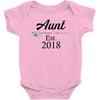 Aunt est.2018 Baby Bodysuit