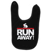 run away rabbit Baby Bibs