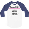 August Girl 3/4 Sleeve Shirt