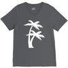 palm tree sticker vinyl decal tropical island beach ocean wall car win V-Neck Tee