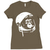 astronaut monkey Ladies Fitted T-Shirt