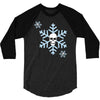 skull snowflakes alternative christmas jumper 3/4 Sleeve Shirt
