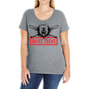 bad dog 5 Ladies Curvy T-Shirt