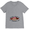 September Peeking Out Baby Girl V-Neck Tee