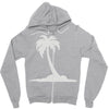 palm tree Zipper Hoodie