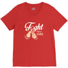 Fight For a Cure Uterine Cancer Awareness V-Neck Tee
